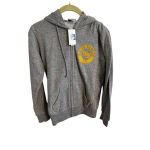 NWT Womens Wake Forest University College Zip Up Hoodie Small Graphite